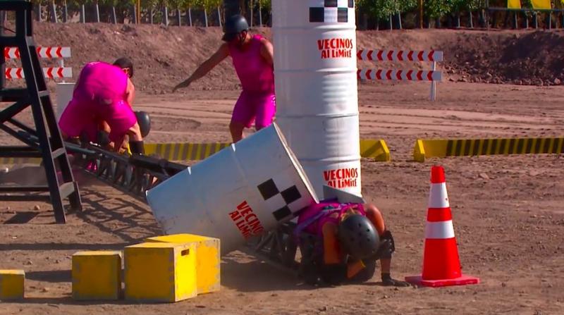 Accidente en "Vecinos al límite"