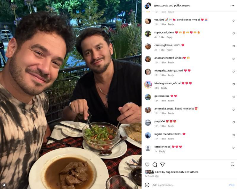 Gino Costa y su pareja | Instagram