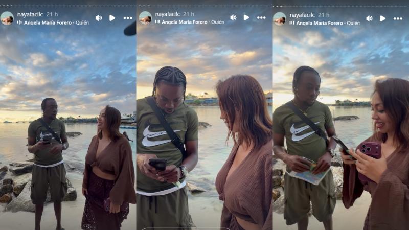 Naya Fácil en Jamaica con galán - Instagram