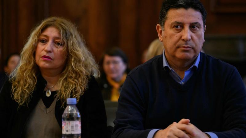 Padres de Nicolás Zepeda durante el juicio contra su hijo por la muerte de Narumi Kurosaki | AFP