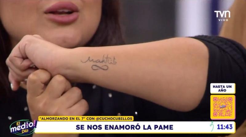 Este es el tatuaje que Pamela Leiva se hizo junto a su nueva pareja - TVN