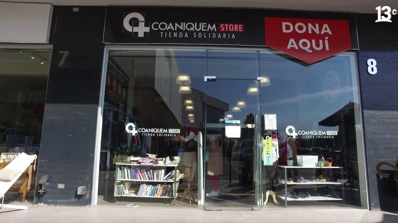 Frontis de tienda solidaria Coaniquem. Créditos: 13C