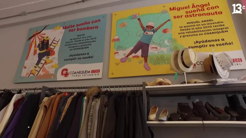 Interior de tienda solidaria Coaniquem. Créditos: 13C