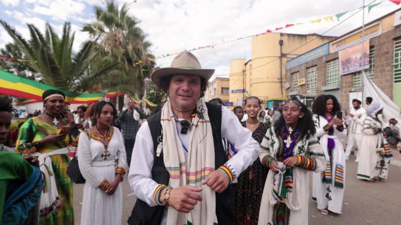 Jorge Said en Etiopía. Créditos: 13C.