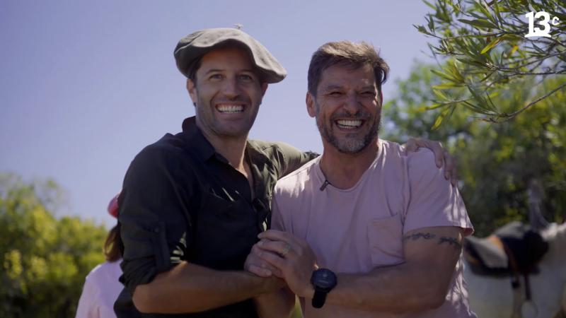 Cristián Arriagada y Rafael Cavada en Uruguay. Créditos: 13C.