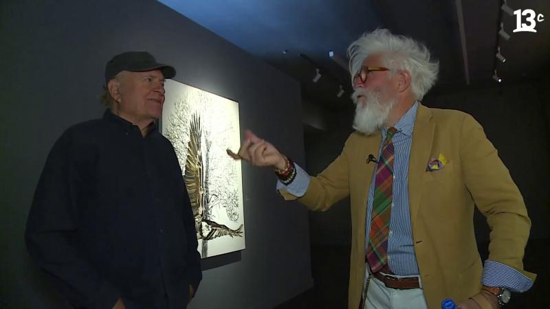 Artista Francisco Gazitúa y Federico Sánchez. Créditos: 13C.