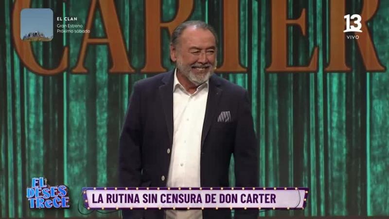 Don Carter volvió a Canal 13 con una rutina sin censura