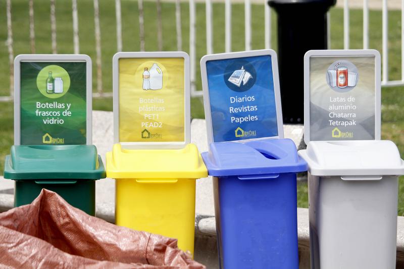 Puntos de reciclaje. Créditos: Agencia UNO.