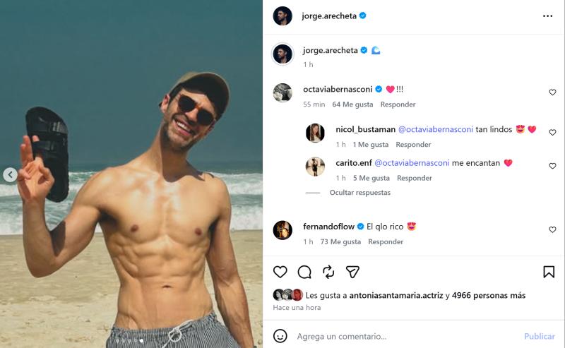 Fotos que confirmarían romance entre Jorge Arecheta y Octavia Bernasconi | Instagram
