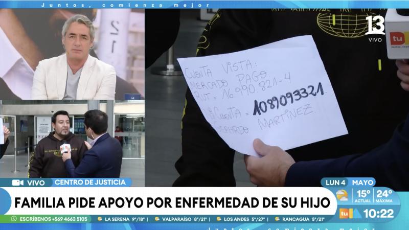 Familia irrumpe en despacho de Tu Día para pedir ayuda por su hijo.
