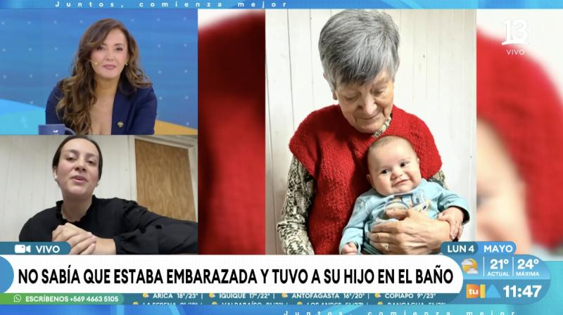 Belén dio a luz a Juan Pablo y ese mismo día se dio cuenta de su embarazo.