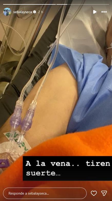El 5 de mayo, Sebastián Layseca reveló que estaba hospitalizado | Instagram