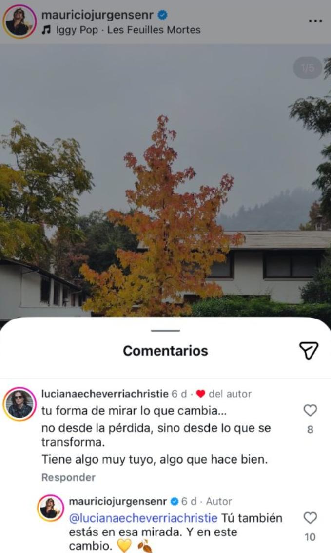 Interacciones entre Luciana Echeverría y Mauricio Jürgensen