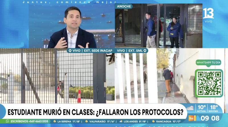 Inacap La Granja: la "improvisación" en protocolo tras descarga eléctrica en joven de 21 años.