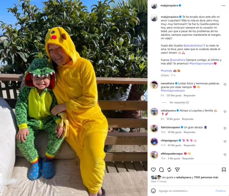 Maly Jorquiera dedica palabras a su exsuegra | Instagram