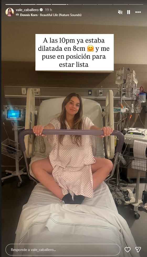 Vale Caballero relata cómo fue su parto | Instagram