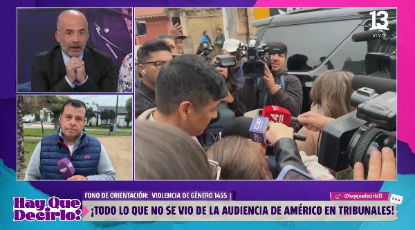 Américo fue formalizado esta mañana.