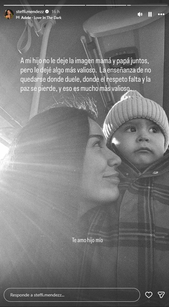 Steffi Méndez y su hijo Gio | Instagram
