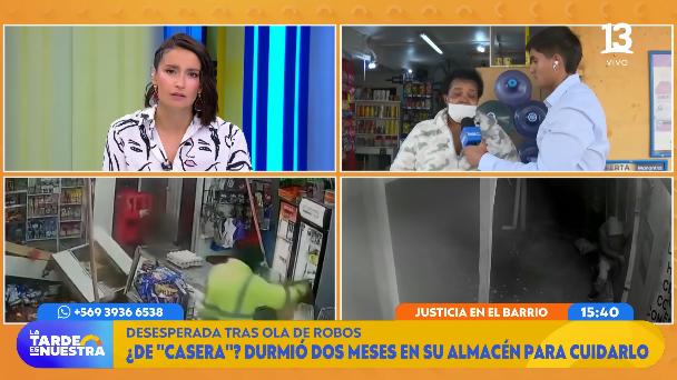 Lampa: dueña de almacén se defendió a botellazos de un robo.