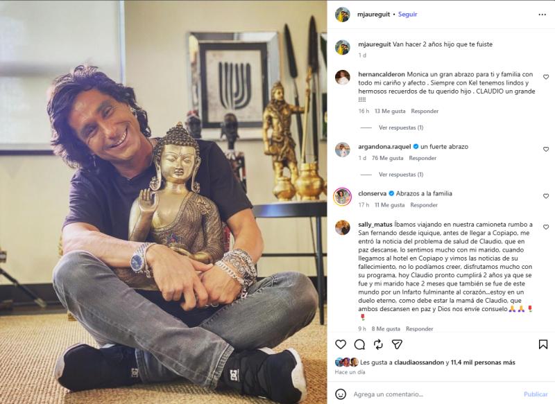 Comentarios en publicación de madre de Claudio Iturra | Instagram