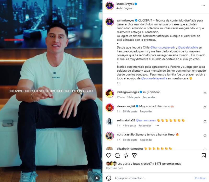 El mensaje dedicado a Pancho Saavedra y Jorge Zabaleta | Instagram