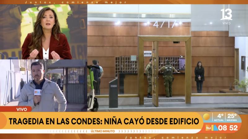 Madre de niña que cayó del piso 11 había realizado una petición al padre de la menor.