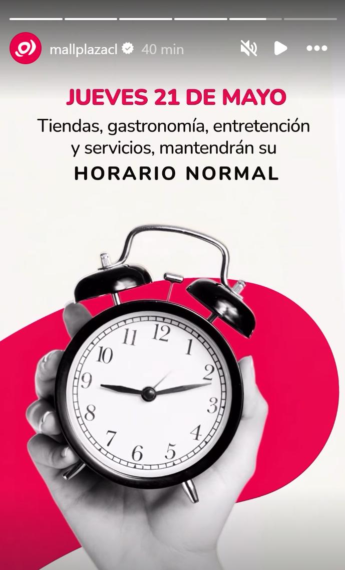 Horario del comercio para el 21 de mayo - Captura de pantalla