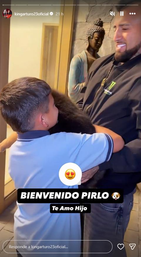 Arturo Vidal y Marité Matus dan la bienvenida a nuevo integrante familiar | Instagram