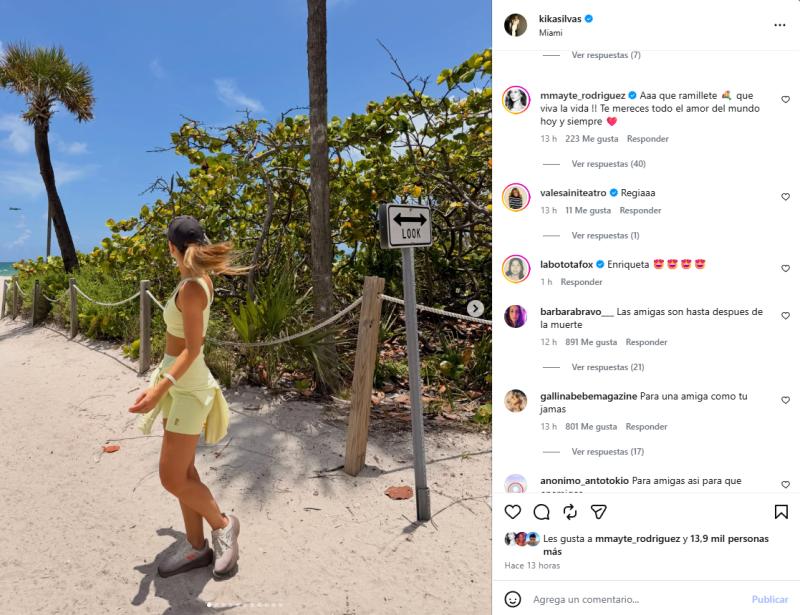 Última publicación de Kika Silva desde Maimi | Instagram