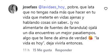 Respuesta de Josefa, hermana de Kika Silva | Instagram