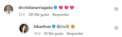 Cristián Arriagada reacciona a publicación de Kika Silva | Instagram