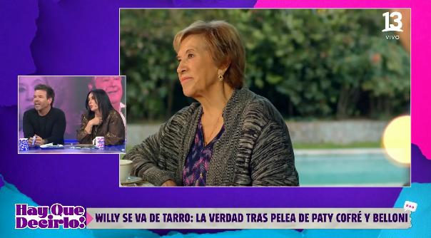 Willy habla sobre el conflicto entre Paty Cofré y Ernesto Belloni.