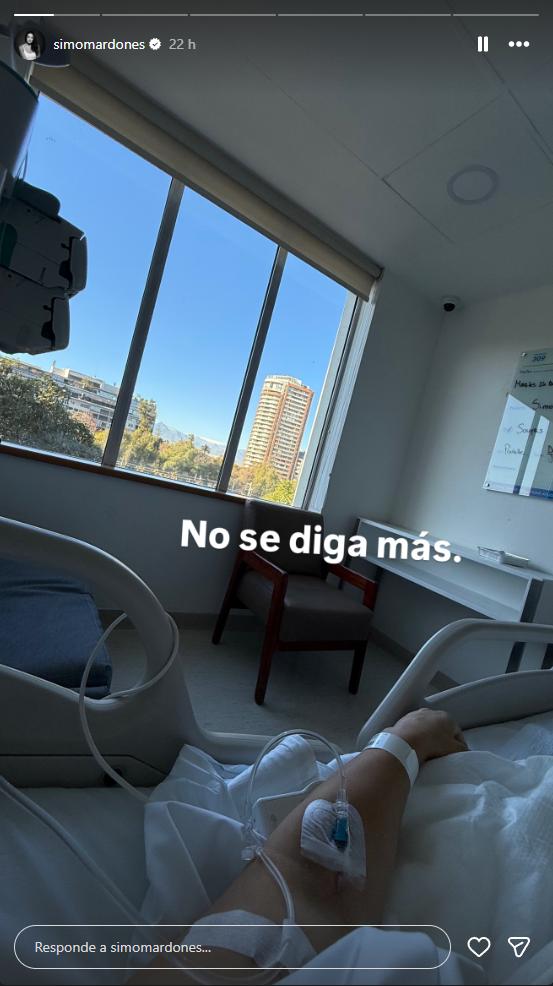 Simone Mardones revela compleja situación de salud tras nueva hospitalización | Instagram