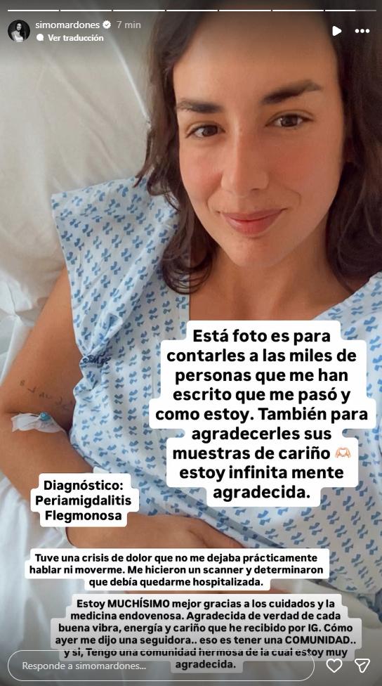 Simone Mardones revela diagnóstico | Instagram