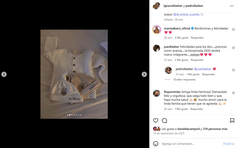 Los detalles del nacimiento de José Pedro Lladser | Instagram