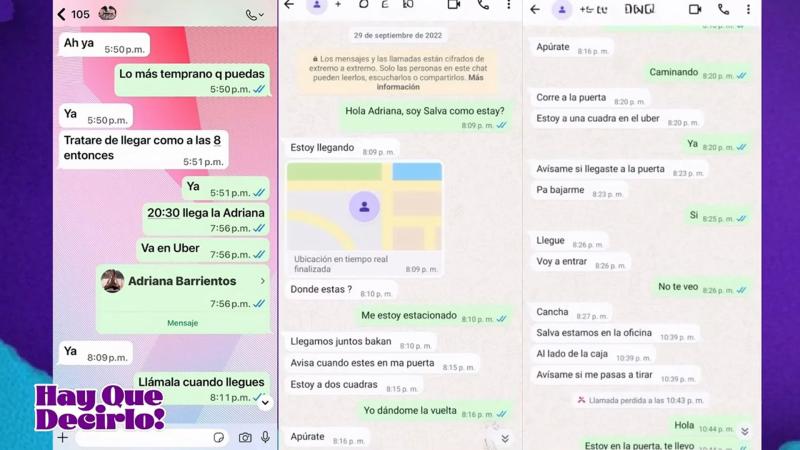 Cecilia Gutiérrez exhibe el chat de su pareja y Adriana Barrientos