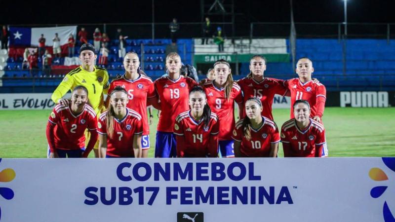 Chile femenino Sub 17 por el 13 - Créditos: Instagram La Roja