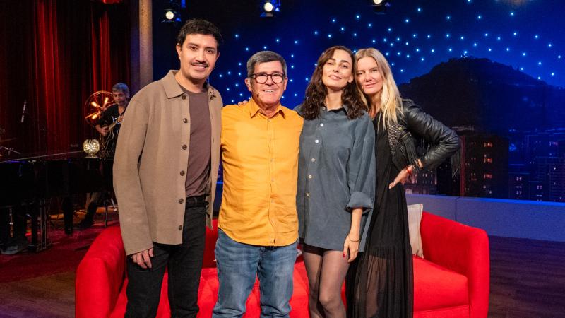 Héctor Morales, Marcelo Comparini, Javiera Díaz de Valdés y Javiera Acevedo. Créditos: 13C.