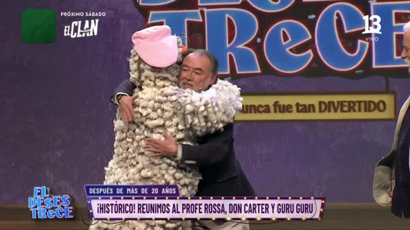 El reencuentro de Don Carter, Profesor Rossa y Guru Guru en Canal 13