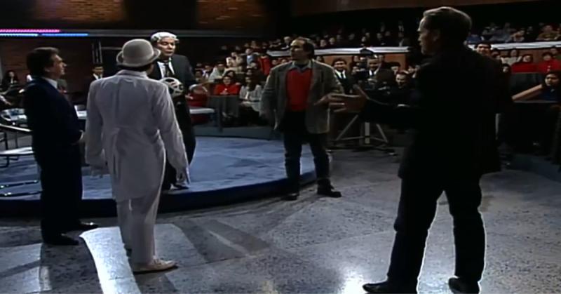 Franco Nero jugó fútbol con Juan Guillermo Vivado, Bombo Fica, "Ronco" Retes y Cristián García Huidobro (1997)