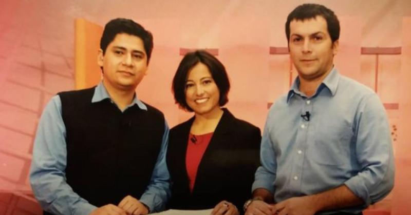 Cristián Sánchez debutó como periodista en Pantalla Abierta, programa del 13 estrenado en 2001
