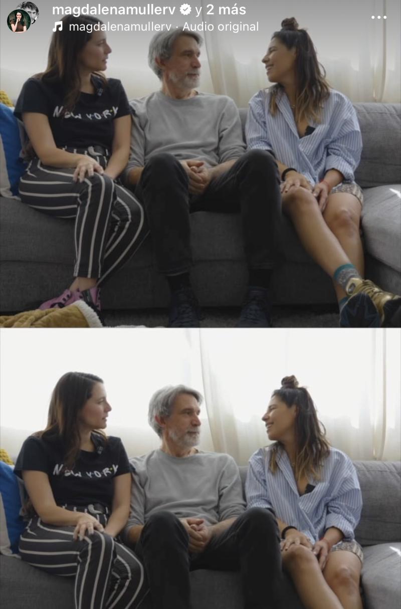 Pancho Melo junto a Magdalena Müller y Dayana Amigo - Instagram