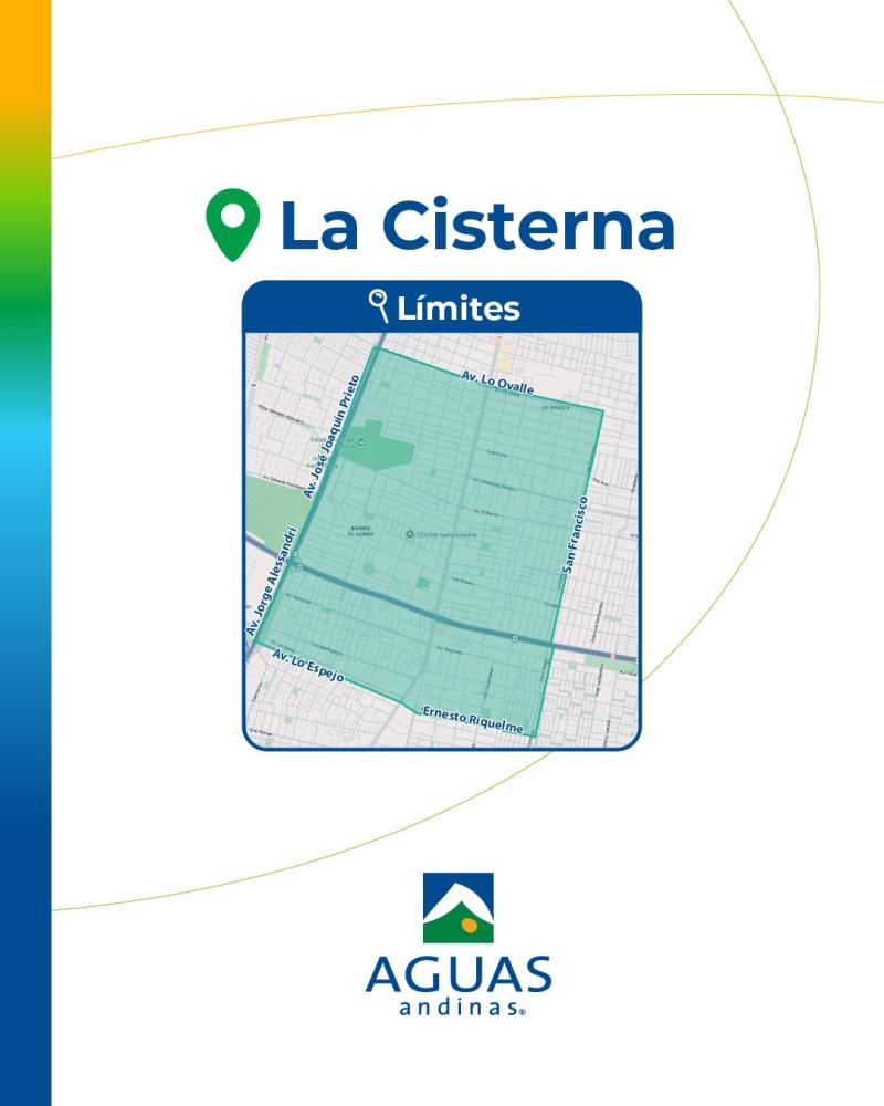 Sector de La Cisterna, comuna de la Región Metropolitana, afectado por el corte de agua masivo - Créditos: Aguas Andinas