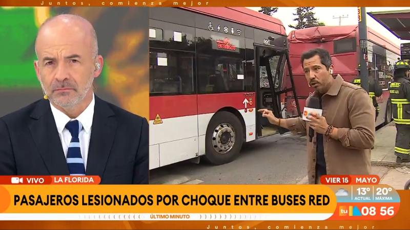 Choque entre buses RED de La Florida