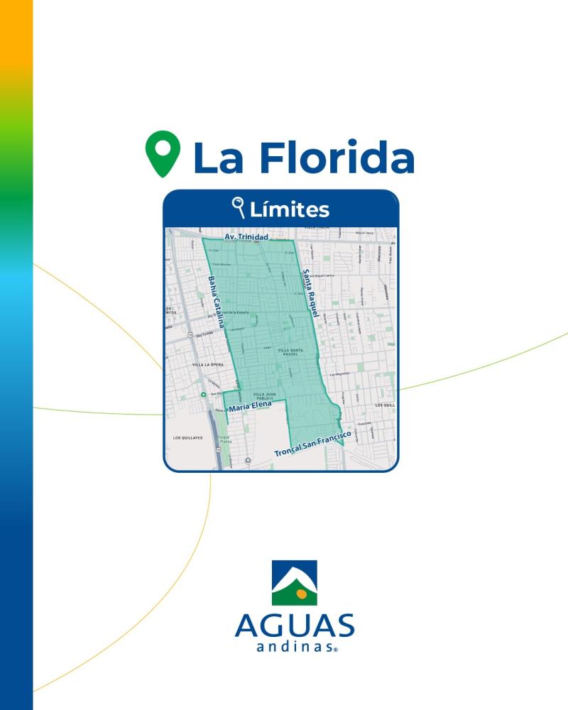 Sector de La Florida, comuna de la Región Metropolitana, afectado por el corte de agua masivo - Créditos: Aguas Andinas