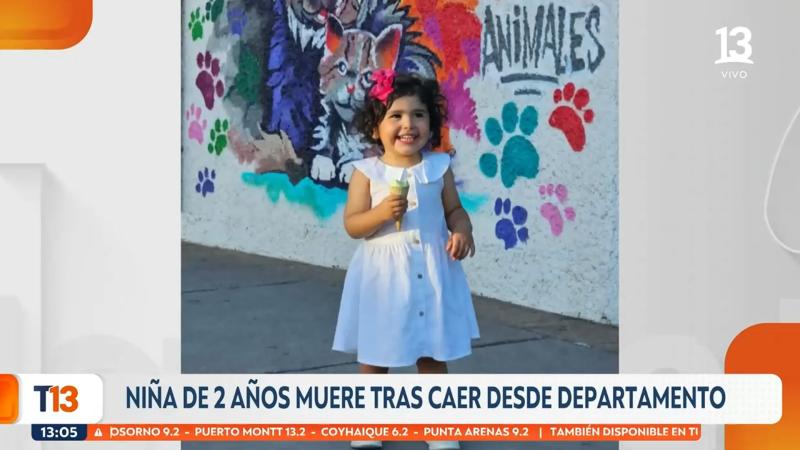 Isidora, la menor de 2 años que murió en Las Condes