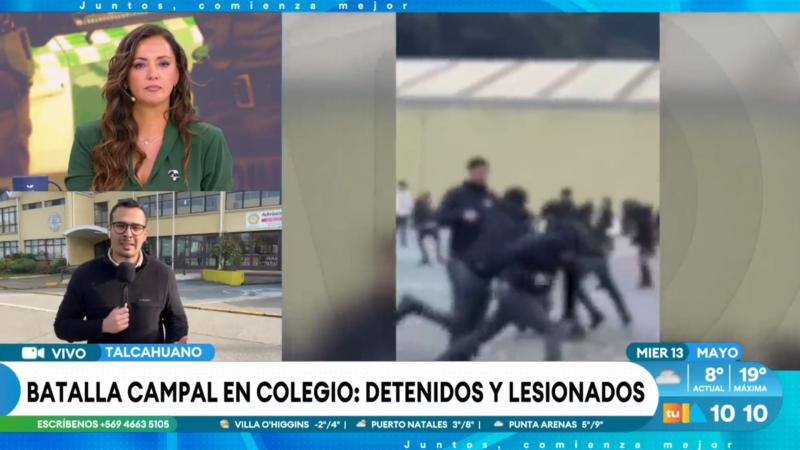 Batalla campal en colegio de Talcahuano