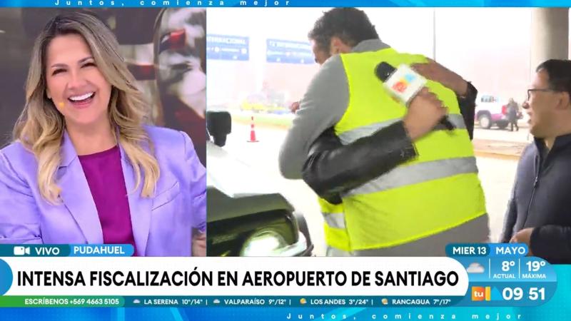 Divertido momento entre notero de "Tu Día" y de CHV