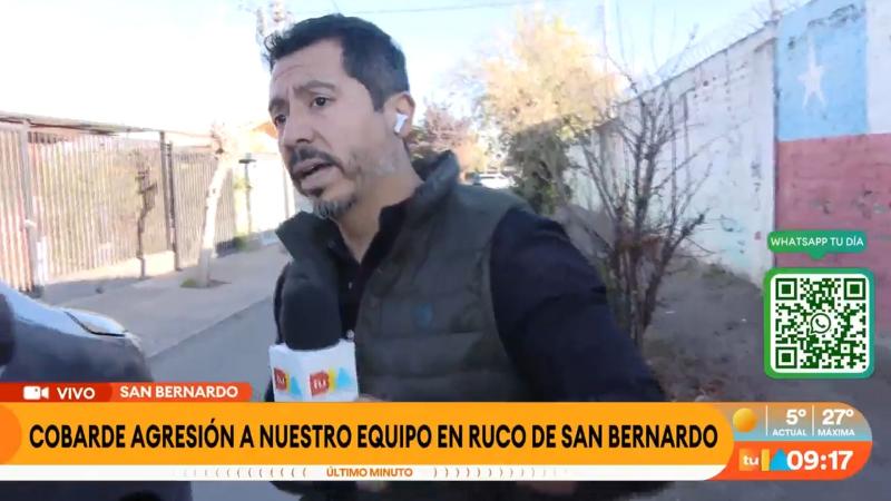 Equipo de "Tu Día" sufre agresión en San Bernardo