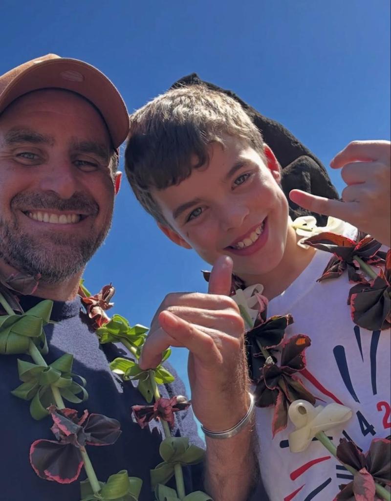 Hijo de Javiera Suárez junto a su papá - Instagram